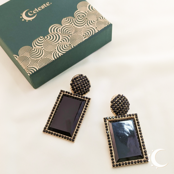 Rhinestone Crystal Party Wear Classic Black - Image 3