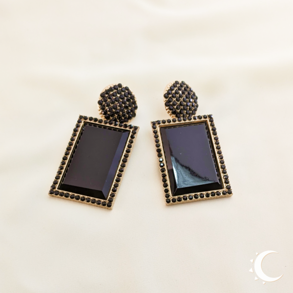 Rhinestone Crystal Party Wear Classic Black