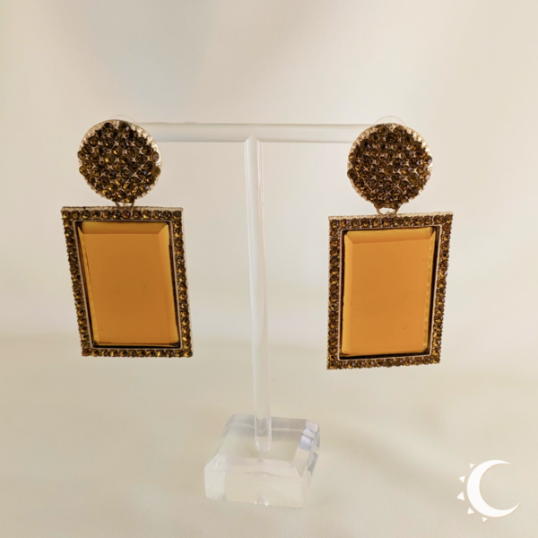 Rhinestone Crystal Party Wear Orange - Image 6