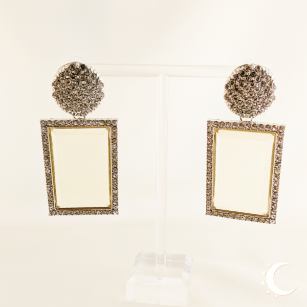 Rhinestone Crystal Party Wear Double Spanish Silver White - Image 4
