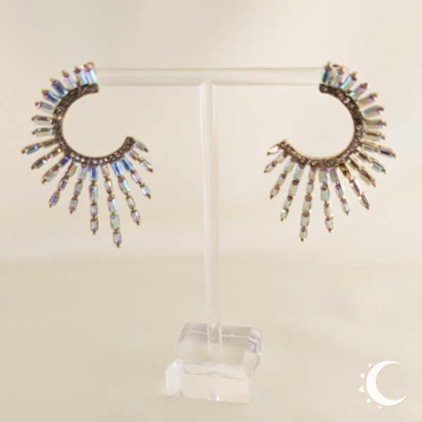 Sunrays Burst Crystal Rainbow Studs - Image 4