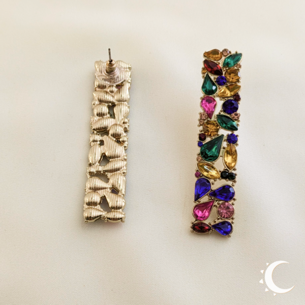 Kaleidoscopic Drop Crystal Studs - Image 5