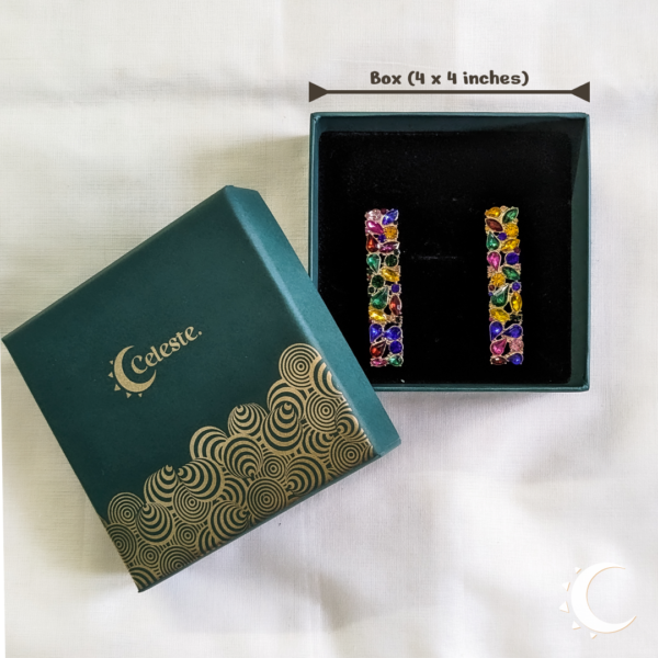 Kaleidoscopic Drop Crystal Studs - Image 11