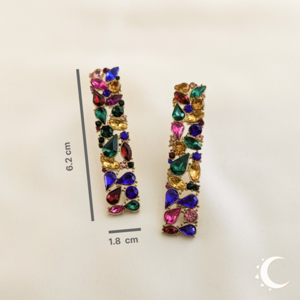 Kaleidoscopic Drop Crystal Studs - Image 12