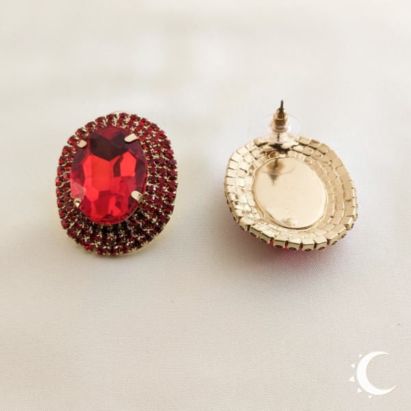 Oval Glamour Studs - Japanese Maple - Image 2
