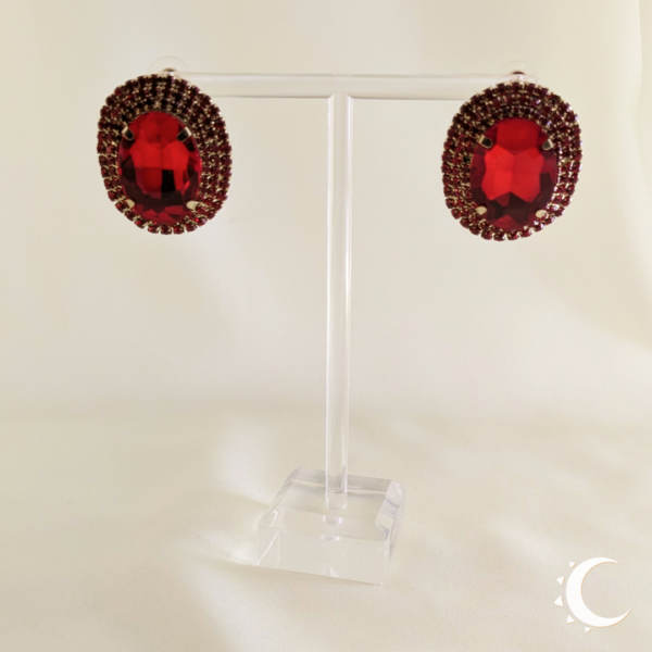Oval Glamour Studs - Japanese Maple - Image 5