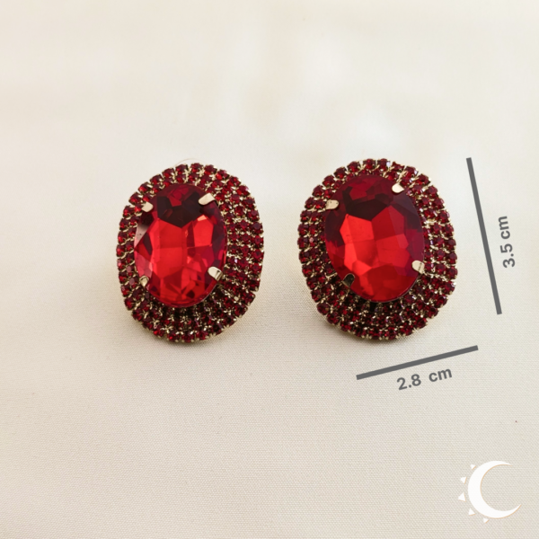 Oval Glamour Studs - Japanese Maple - Image 9