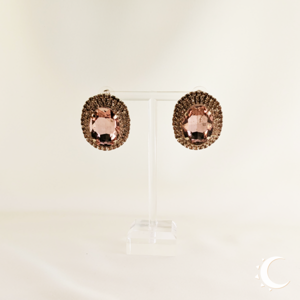 Oval Glamour Studs - Pinkish Tan - Image 5