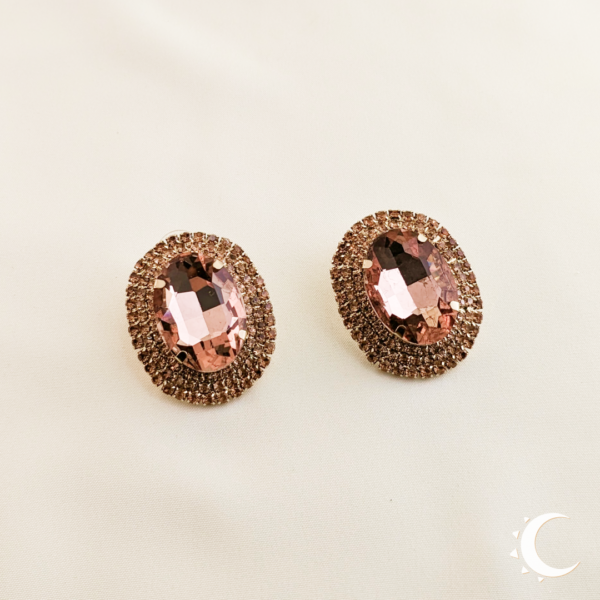 Oval Glamour Studs - Pinkish Tan - Image 7