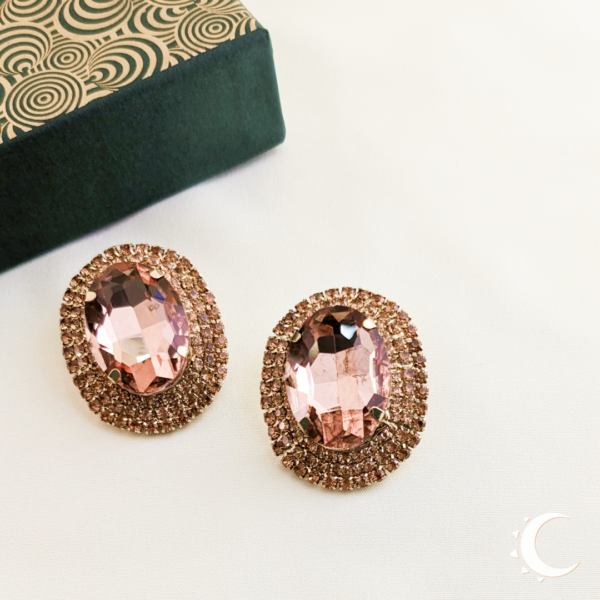 Oval Glamour Studs - Pinkish Tan - Image 8