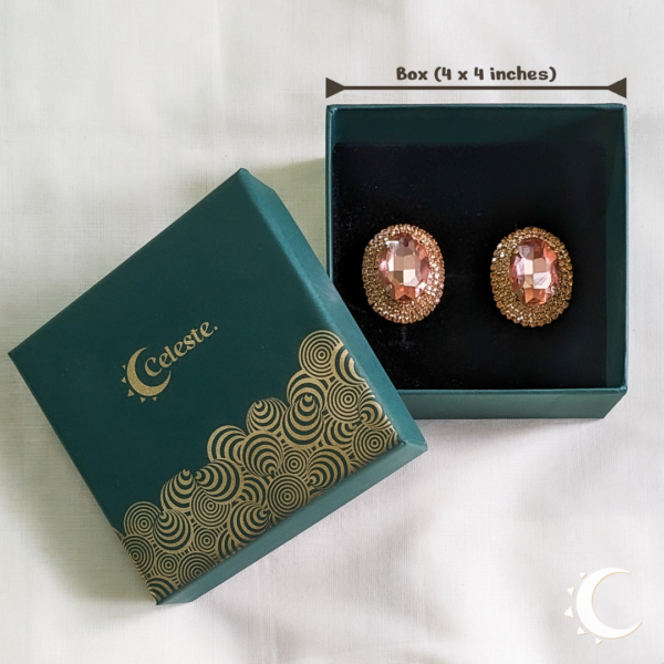 Oval Glamour Studs - Pinkish Tan - Image 9